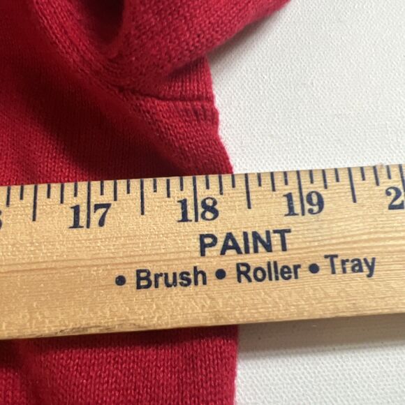 Alfred Dunner Womens Pullover Sweater Red /Black sequin Floral Embroidered PS - Picture 4 of 7